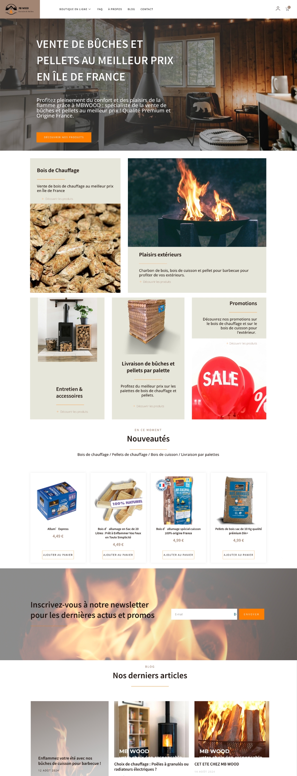 MB Wood - Vente de produits de chauffage